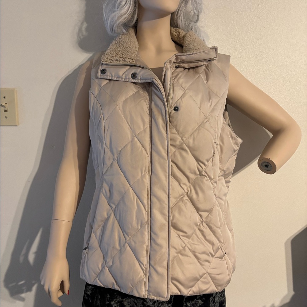 Kenneth Cole Reaction Quilted Tan Vest